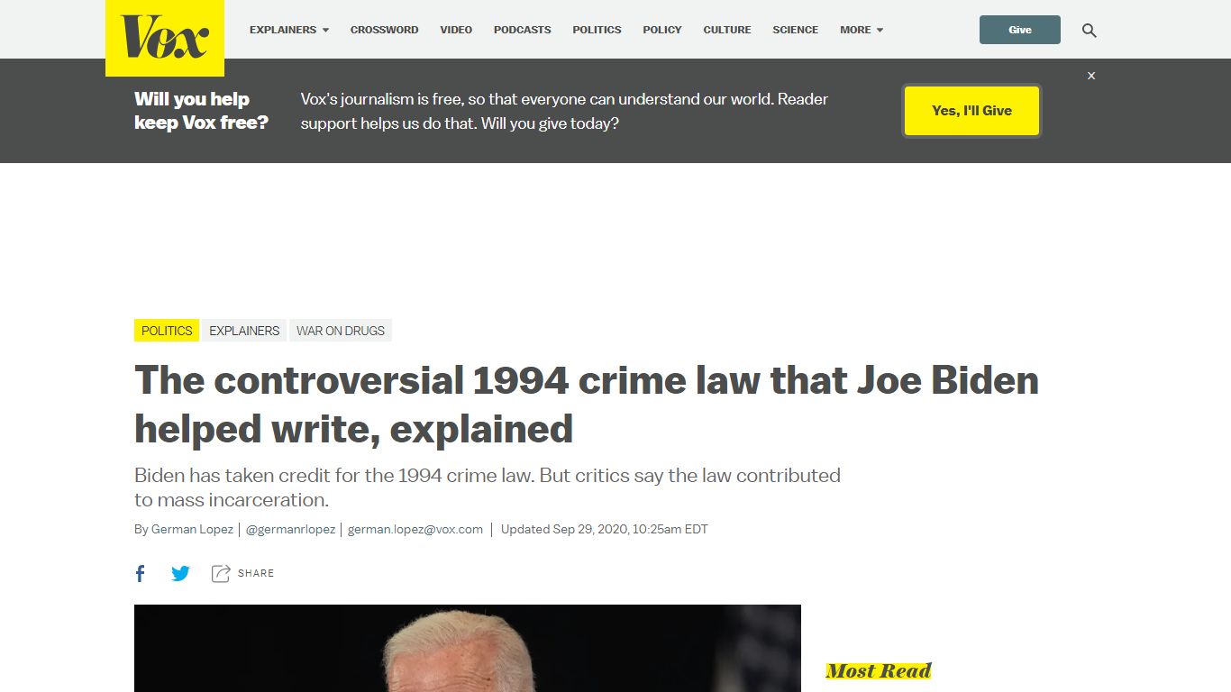Joe Biden’s controversial 1994 crime law, explained - Vox